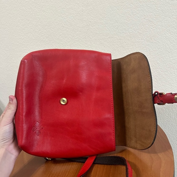 Patricia Nash Vatoni Convertible Leather Backpack Red Women's Travel Handbag - Picture 2 of 13